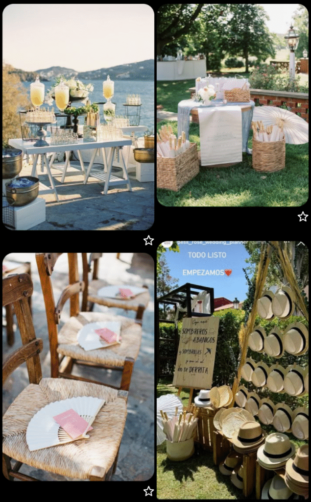Inspiration mariage et canicule