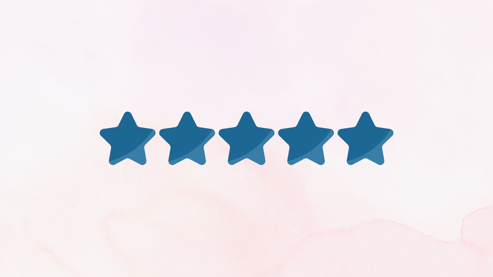 fond rose avec 5 étoiles bleues dessus